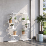 immagine-2-easycomfort-easycomfort-fioriera-in-metallo-a-5-ripiani-2-pezzi-per-interni-ed-esterni-53x33x154cm-bianco
