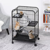 immagine-2-easycomfort-easycomfort-gabbia-per-roditori-con-ruote-ciotola-e-bottiglia-64x43-5x93cm-nero