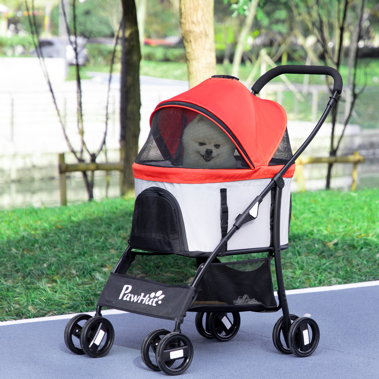 immagine-2-easycomfort-easycomfort-passeggino-per-cani-pieghevole-con-trasportino-rimovibile-e-tettuccio-82x49-5x98cm-rosso
