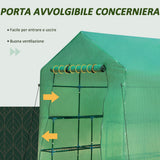 immagine-2-easycomfort-easycomfort-serra-tunnel-da-giardino-per-piante-e-orto-serra-da-balcone-con-2-ripiani-porta-vasi-copertura-in-pe-struttura-in-acciaio-214x143x195cm-ean-8054144134765