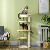 immagine-2-easycomfort-easycomfort-tiragraffi-per-gatti-in-truciolato-e-legno-di-pino-con-lettino-e-piattaforme-54x123-5-cm