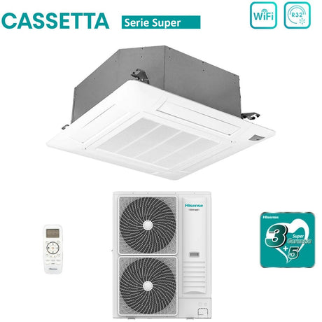 immagine-2-hisense-climatizzatore-condizionatore-hisense-inverter-a-cassetta-serie-super-60000-btu-auc175ur4rkc4-auw175u6rp4-r-32-wi-fi-optional-con-telecomando-e-pannello-incluso