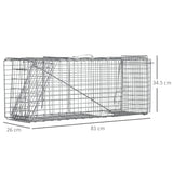 immagine-3-easycomfort-easycomfort-gabbia-trappola-per-animali-vivi-pieghevole-in-acciaio-81x26x34-5cm-argento