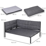 immagine-3-easycomfort-easycomfort-lettino-morbido-cuccia-per-cani-grandi-grigio-93-5x69x48-5cm