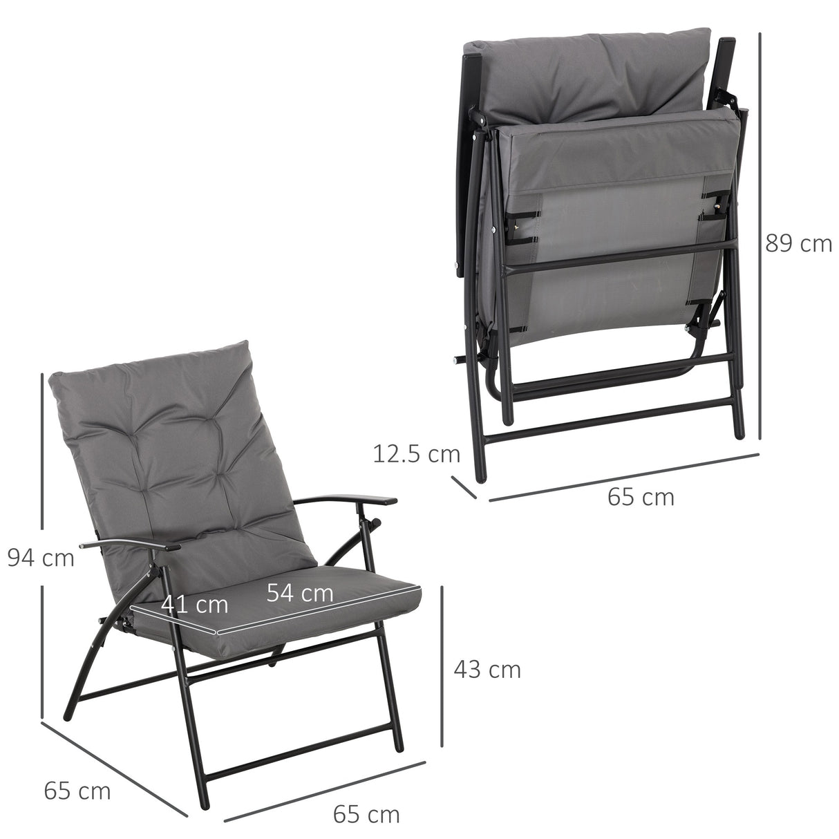 immagine-3-easycomfort-easycomfort-sedia-pieghevole-da-campeggio-con-schienale-reclinabile-su-2-livelli-e-cuscino-rimovibile-in-metallo-e-tessuto-oxford-grigio