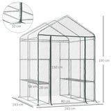immagine-3-easycomfort-easycomfort-serra-da-giardino-esterno-in-pvc-trasparente-serra-da-balcone-con-scaffali-per-piante-orto-1-43-x-1-43-x-1-95m-ean-8054111841405