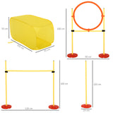 immagine-3-easycomfort-easycomfort-set-agility-dog-per-addestramento-cani-con-ostacoli-regolabili-slalom-e-tunnel