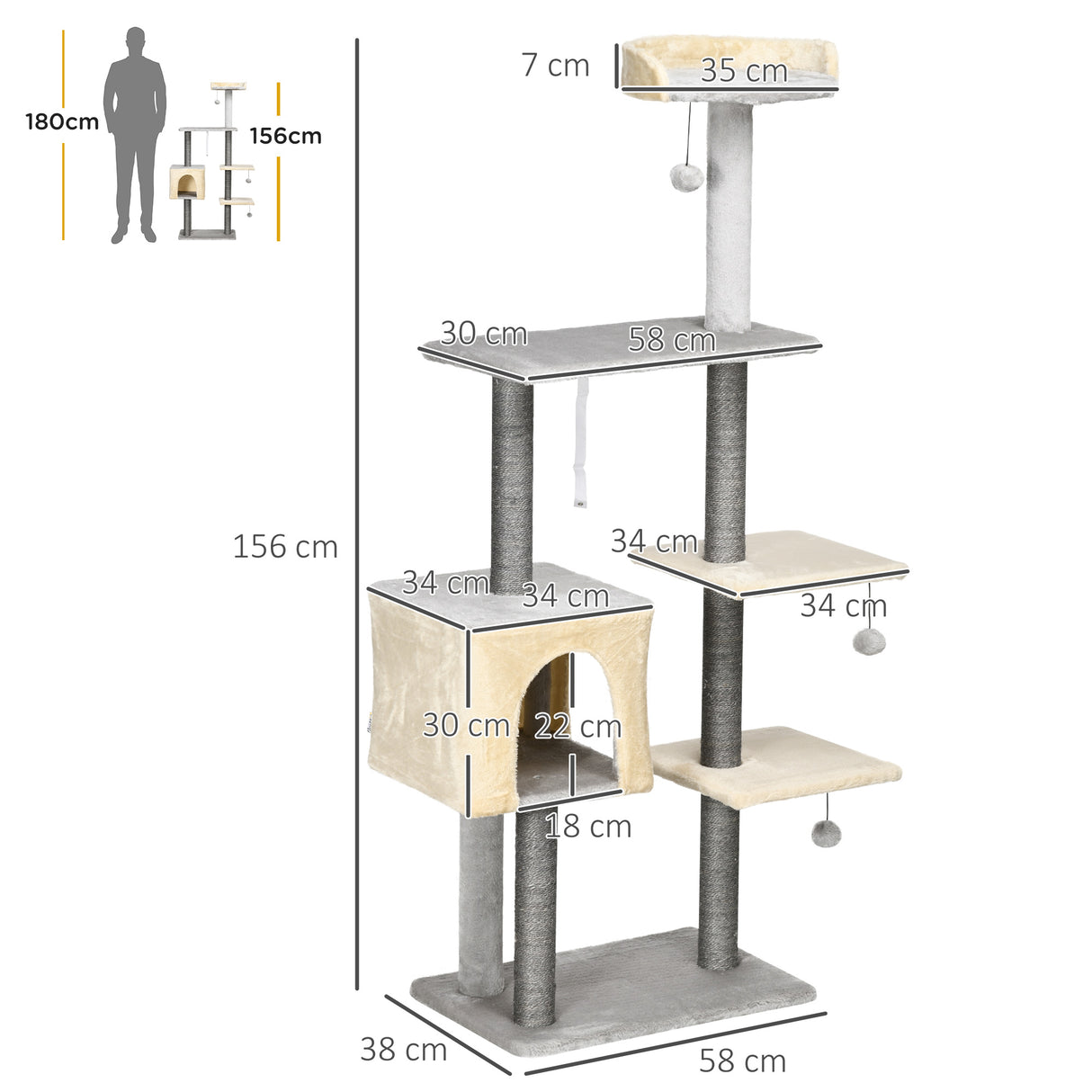 immagine-3-easycomfort-easycomfort-tiragraffi-per-gatti-alto-156cm-con-lettino-casetta-e-pali-tiragraffi-in-sisal
