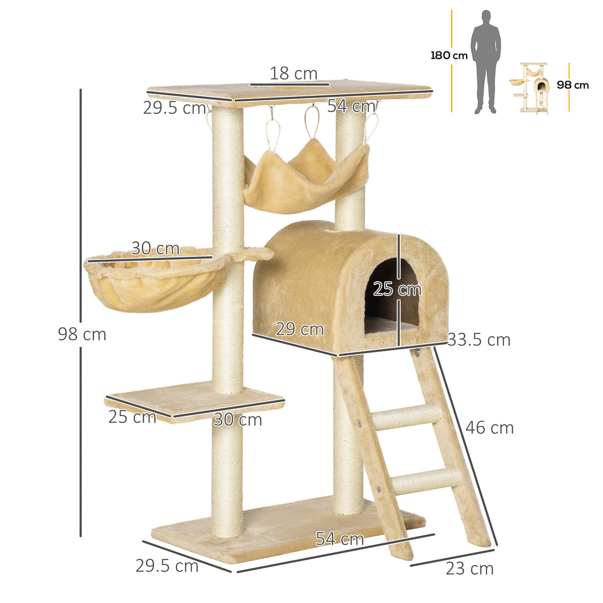 immagine-3-easycomfort-easycomfort-tiragraffi-per-gatti-multilivello-con-amaca-e-casetta-corde-in-sisal-naturale-5530100cm