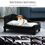 immagine-4-easycomfort-easycomfort-cuccia-per-animali-domestici-15kg-forma-chaise-longue-in-vimini-nero-cuscino-in-pile-69x42x33cm-ean-8054111845595