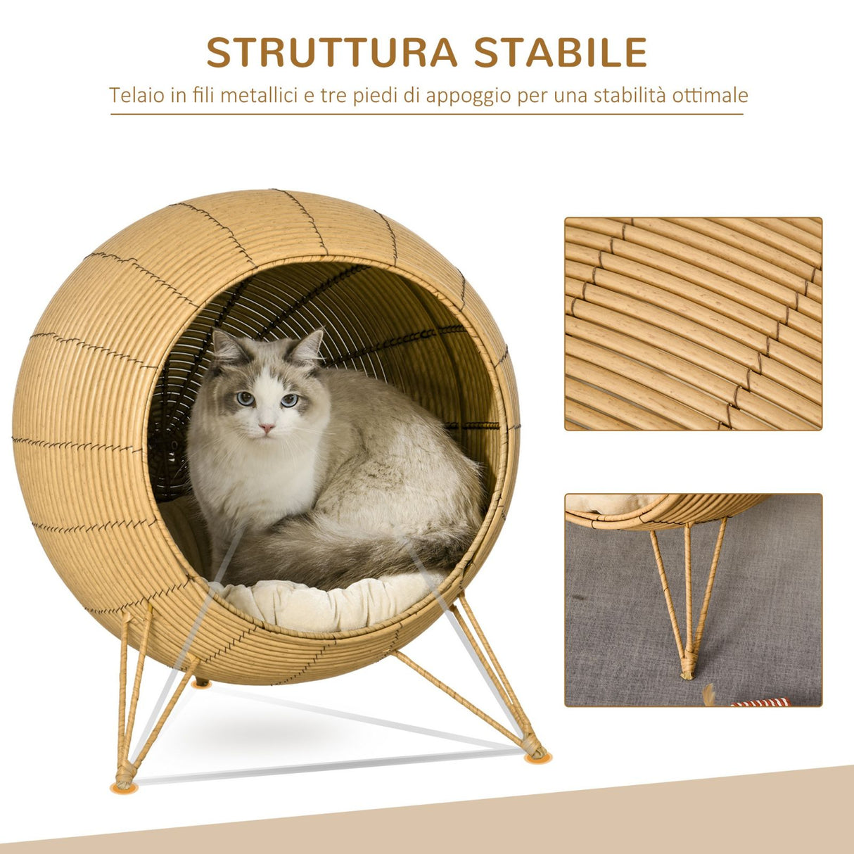 immagine-4-easycomfort-easycomfort-cuccia-per-gatti-cesta-per-gatti-adulti-fino-5kg-cesta-in-vimini-sintetico-rialzata-marrone-chiaro