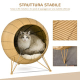 immagine-4-easycomfort-easycomfort-cuccia-per-gatti-cesta-per-gatti-adulti-fino-5kg-cesta-in-vimini-sintetico-rialzata-marrone-chiaro