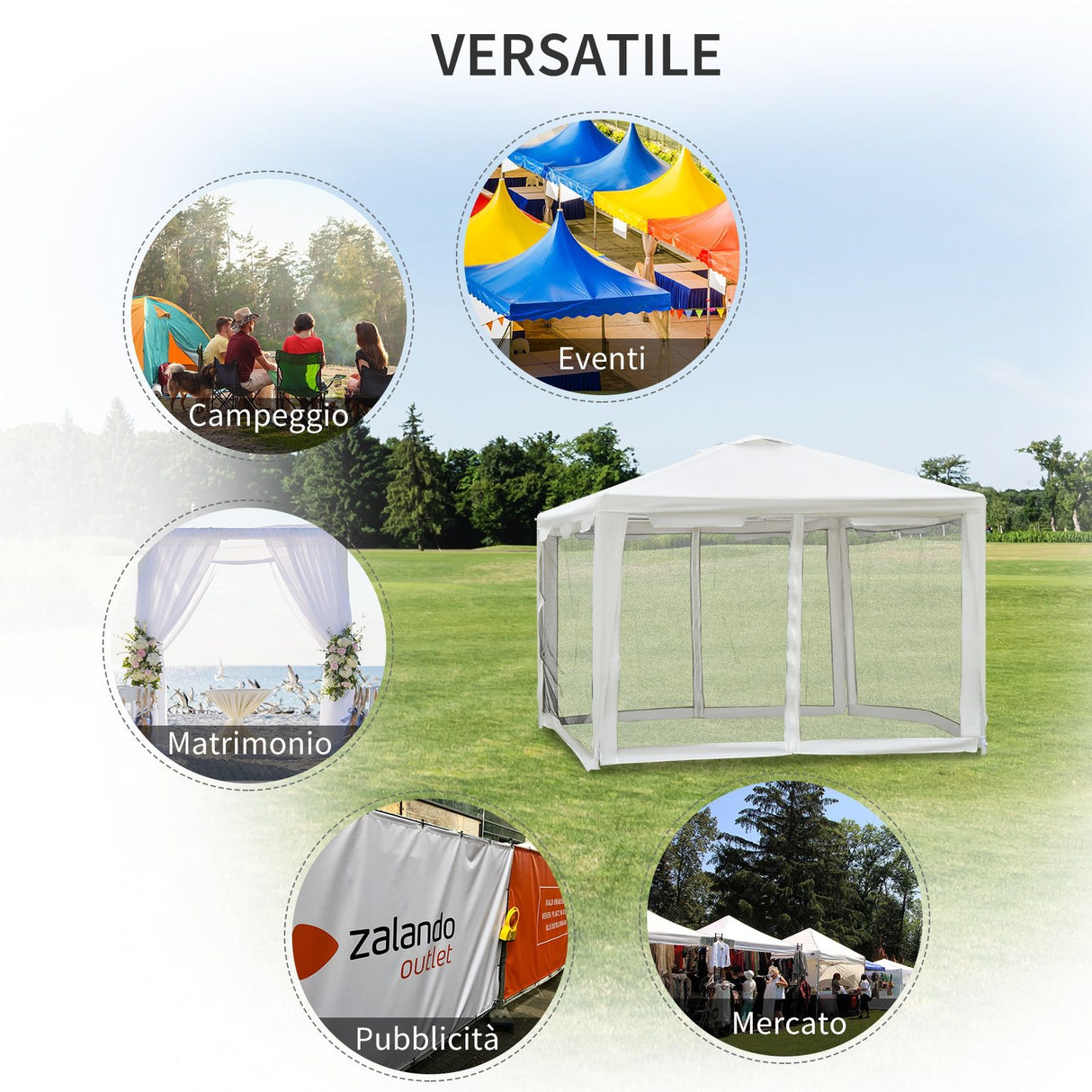 immagine-4-easycomfort-easycomfort-gazebo-in-tessuto-pe-con-zanzariera-bianco-4x3m-ean-8054144139678