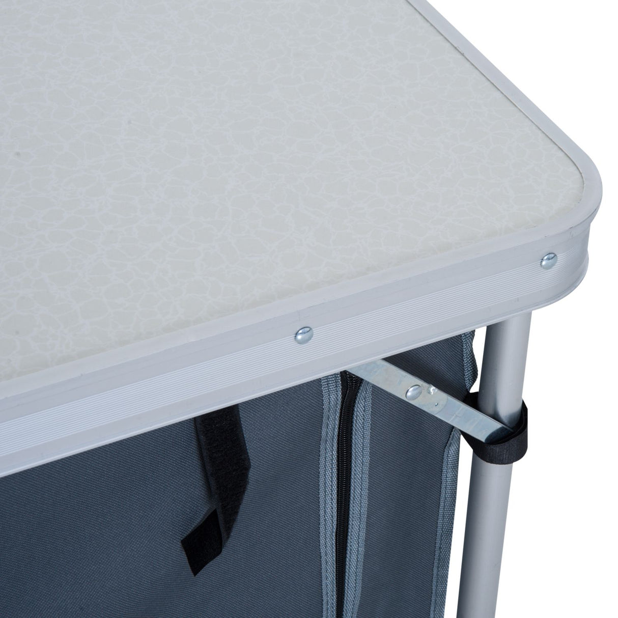 immagine-4-easycomfort-easycomfort-tavolino-da-campeggio-pieghevole-con-ripiano-portavivande-in-alluminio-bianco-ean-8054111840774