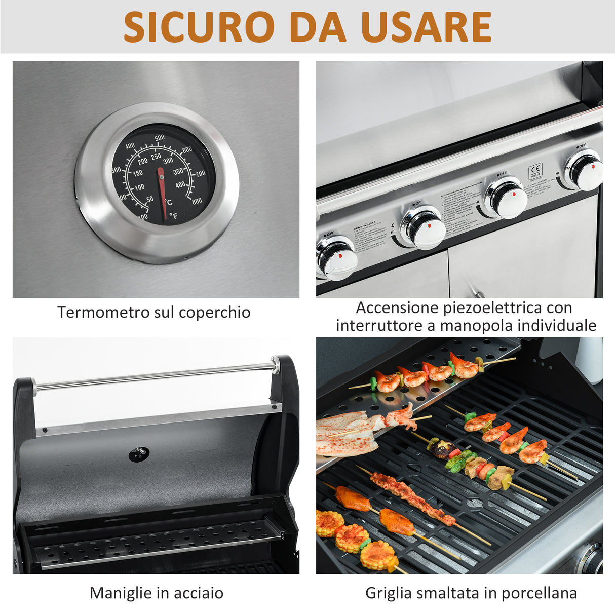immagine-5-easycomfort-easycomfort-barbecue-gas-con-coperchio-e-5-bruciatori-totali-da-15-2kw-termometro-mensola-e-4-ruote-128x50x113cm-nero-e-acciaio