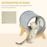 immagine-5-easycomfort-easycomfort-cuccia-per-gatti-con-tiragraffi-e-cuscino-imbottito-casetta-per-gatti-a-tunnel-41x40x47cm-grigio