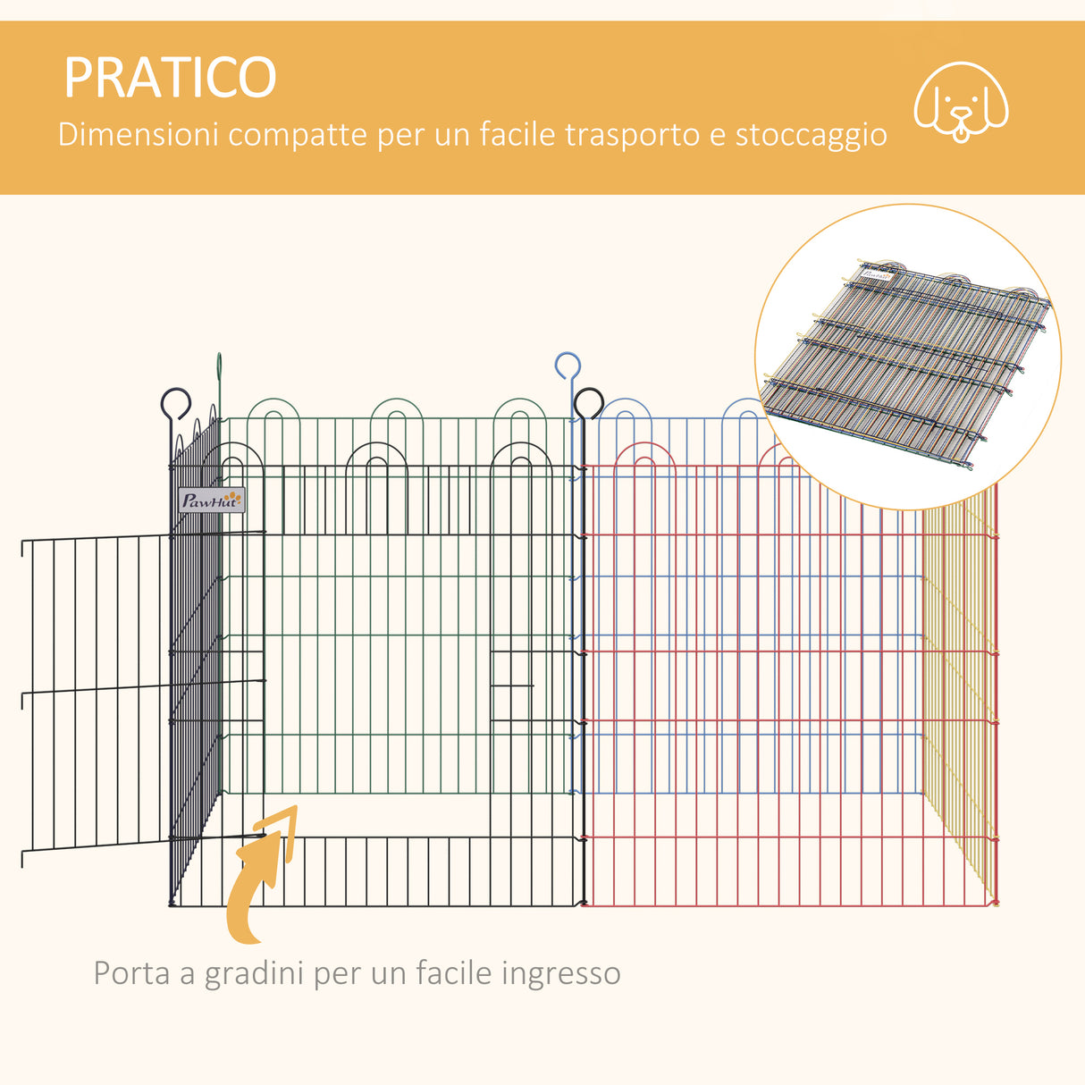 immagine-5-easycomfort-easycomfort-recinto-per-cani-e-cuccioli-6-pannelli-in-filo-metallico-colorato-box-per-animali-esterno-120x60cm-ean-8054111841290