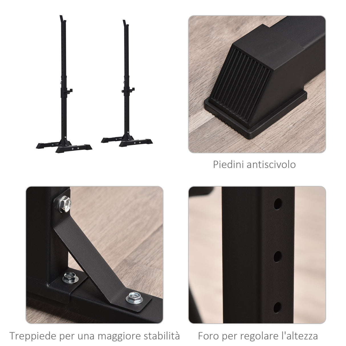 immagine-5-easycomfort-easycomfort-set-di-2-rack-supporto-per-bilanciere-in-acciaio-altezza-regolabile-su-12-livelli-50x49x124-154cm-nero