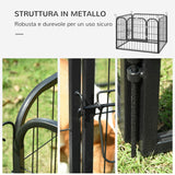 immagine-6-easycomfort-easycomfort-recinto-per-cani-pieghevole-per-interno-ed-esterno-porta-con-catenaccio-e-picchetti-di-fissaggio-82x82x60cm-grigio-scuro