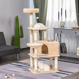 immagine-6-easycomfort-easycomfort-tiragraffi-a-colonna-per-gatti-con-4-livelli-cuccia-lettini-sospesi-e-pali-in-corda-sisal-beige-ean-8054144132266