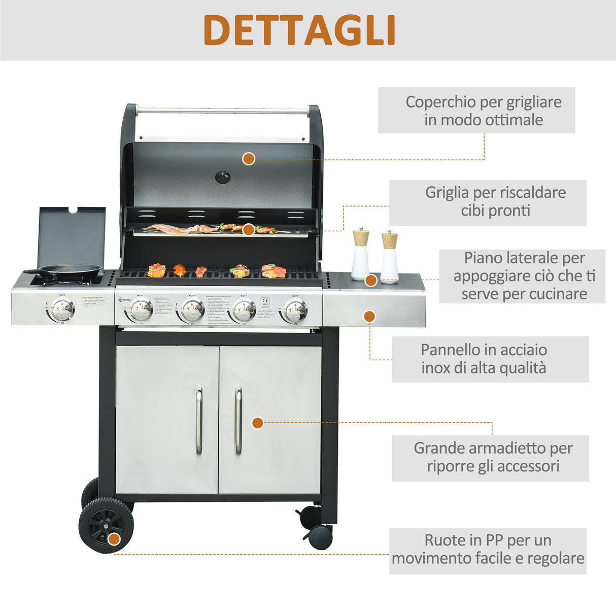 immagine-7-easycomfort-easycomfort-barbecue-gas-con-coperchio-e-5-bruciatori-totali-da-15-2kw-termometro-mensola-e-4-ruote-128x50x113cm-nero-e-acciaio