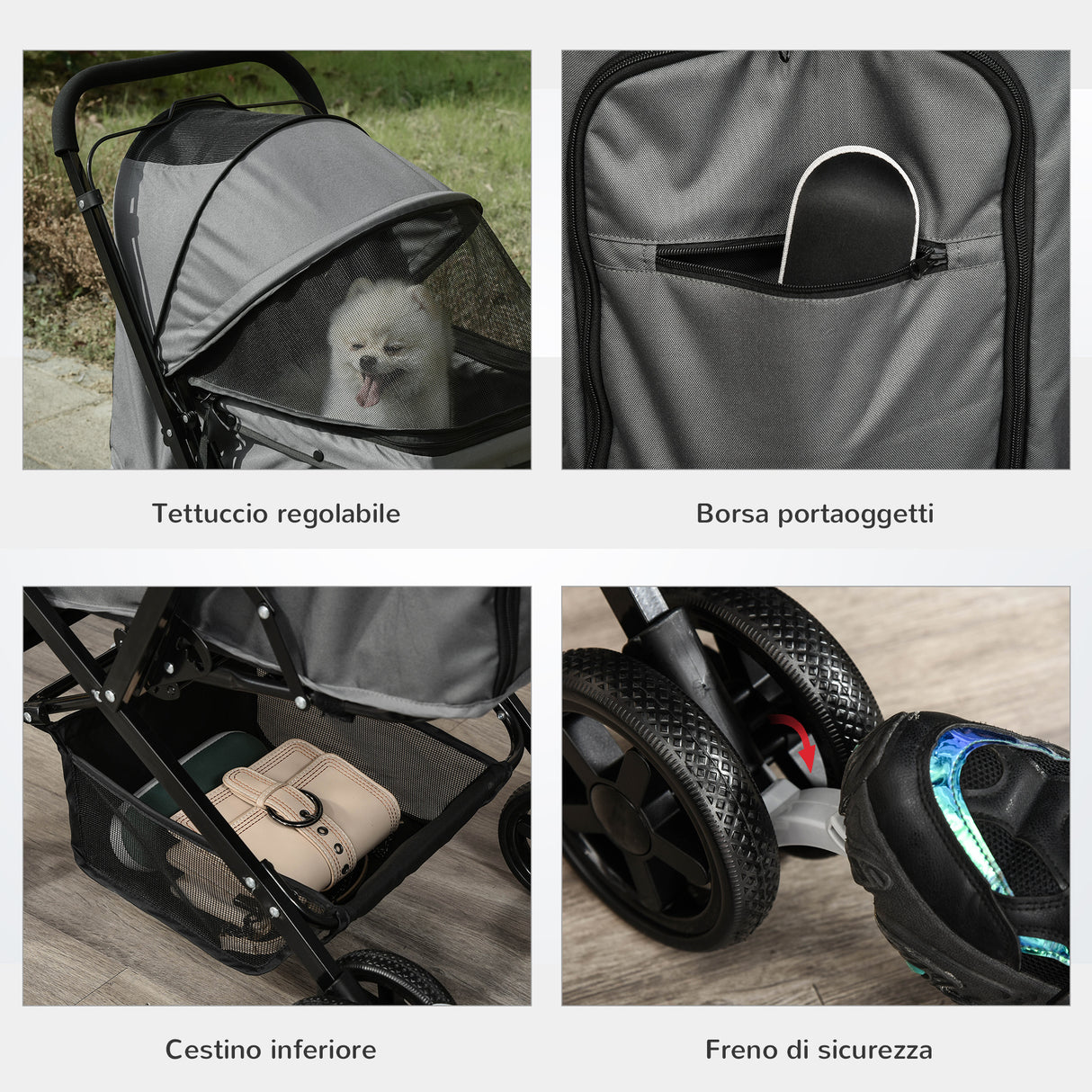 immagine-7-easycomfort-easycomfort-passeggino-per-cani-piccoli-pieghevole-con-maniglione-girevole-e-cestino-portaoggetti-76-5x52x95-cm-grigio