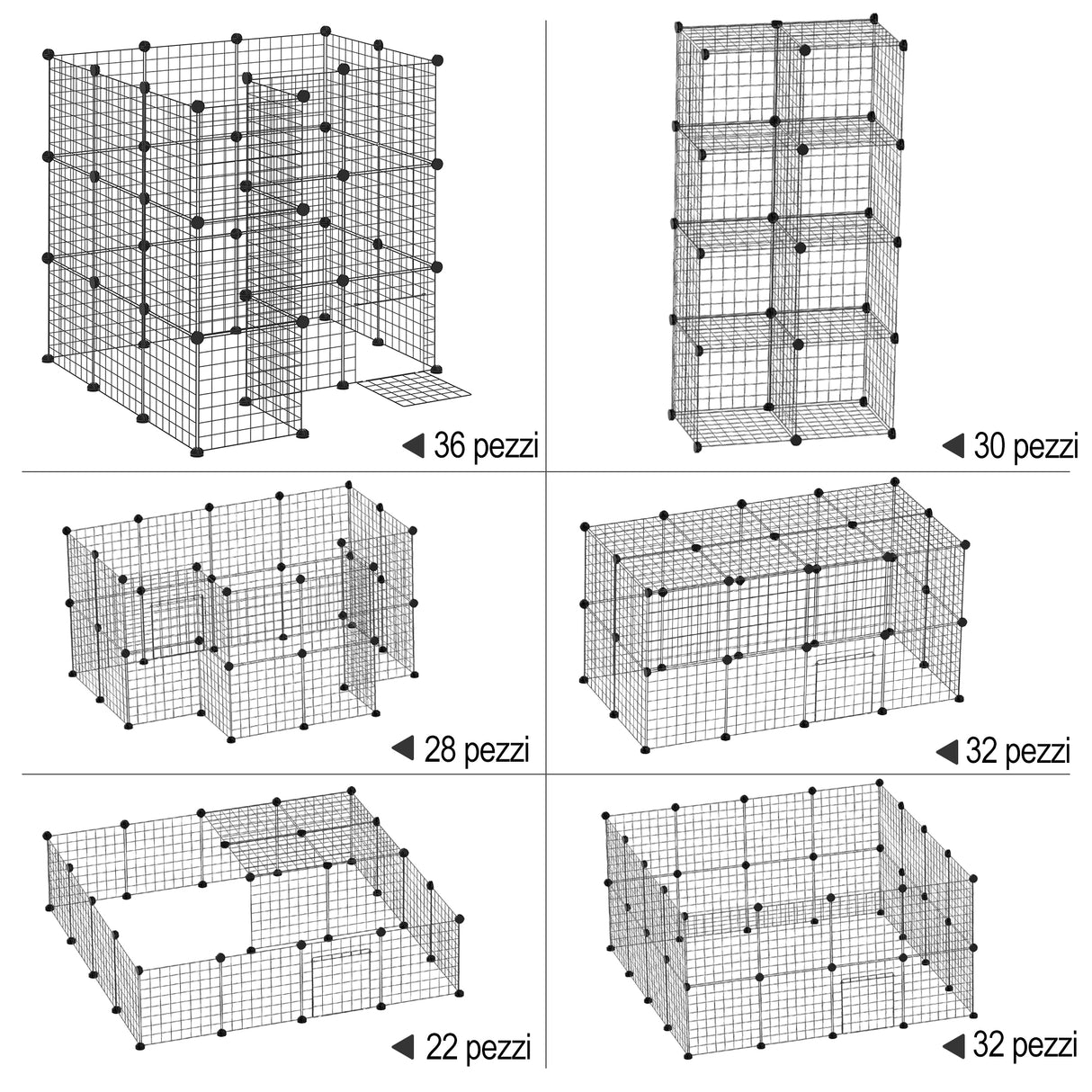 immagine-7-easycomfort-easycomfort-recinto-in-metallo-per-piccoli-animali-domestici-con-36-pannelli-di-metallo-da-montare-secondo-forma-e-configurazione-che-preferisci-e-con-porta-ean-8054111843362