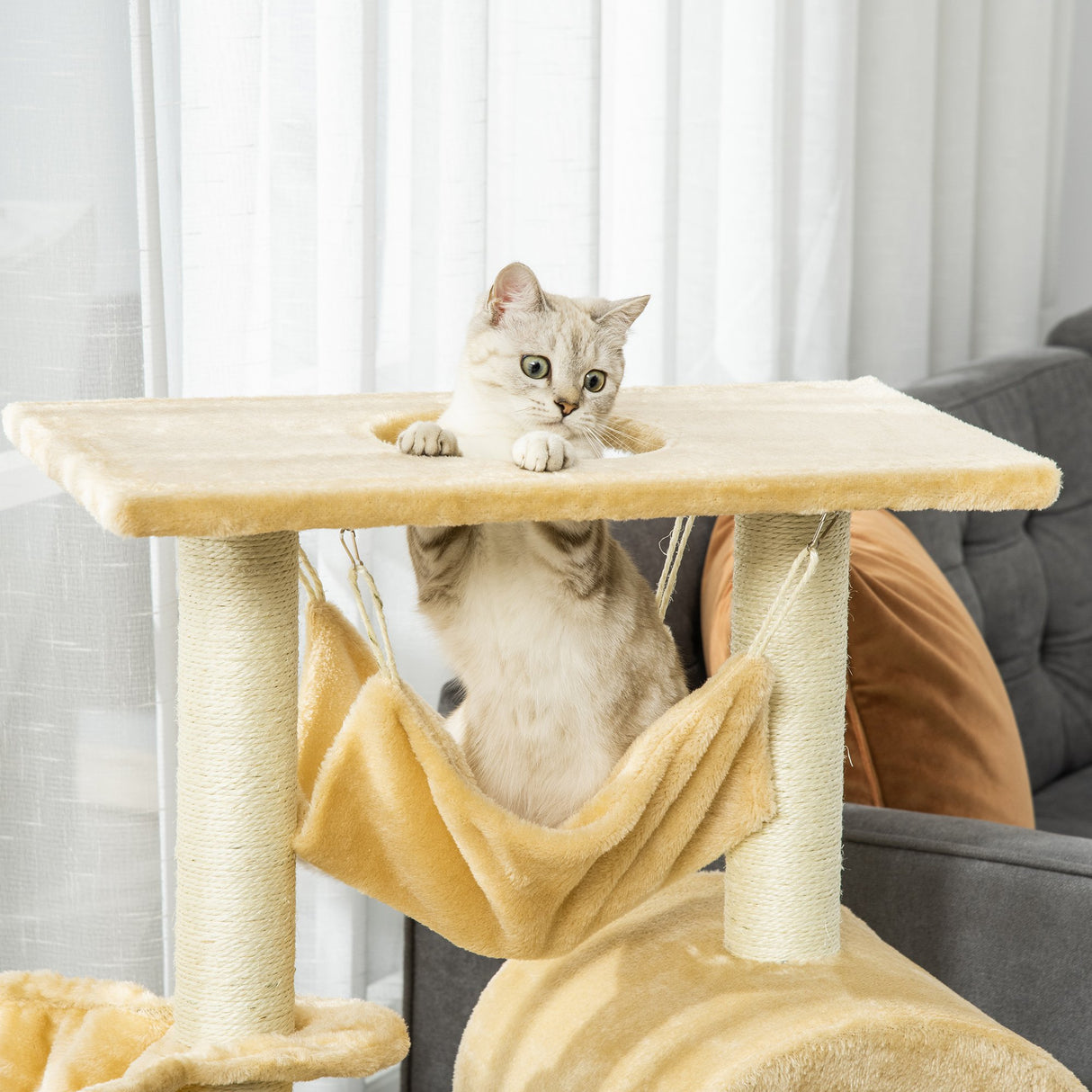 immagine-8-easycomfort-easycomfort-tiragraffi-per-gatti-multilivello-con-amaca-e-casetta-corde-in-sisal-naturale-5530100cm